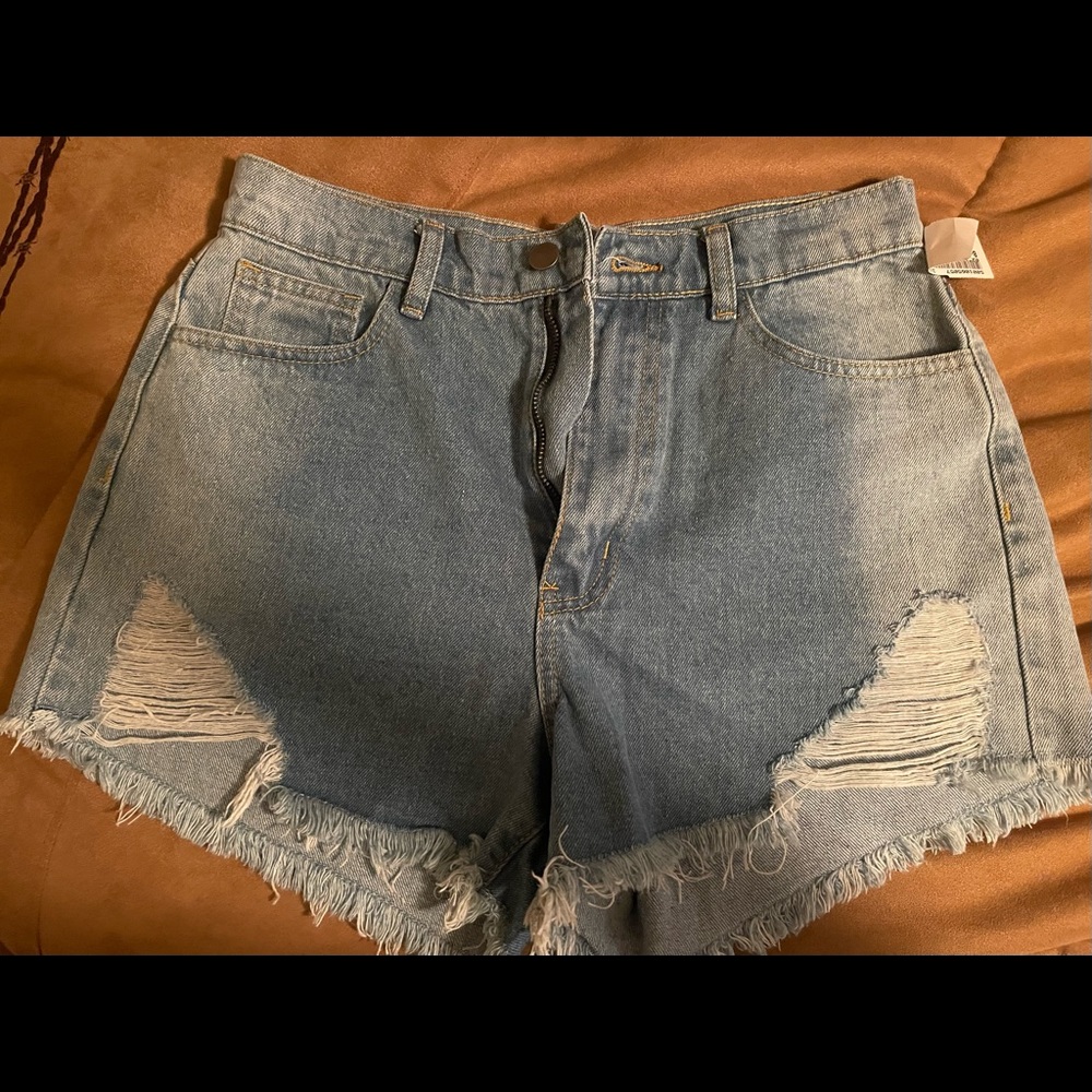 Denim shorts